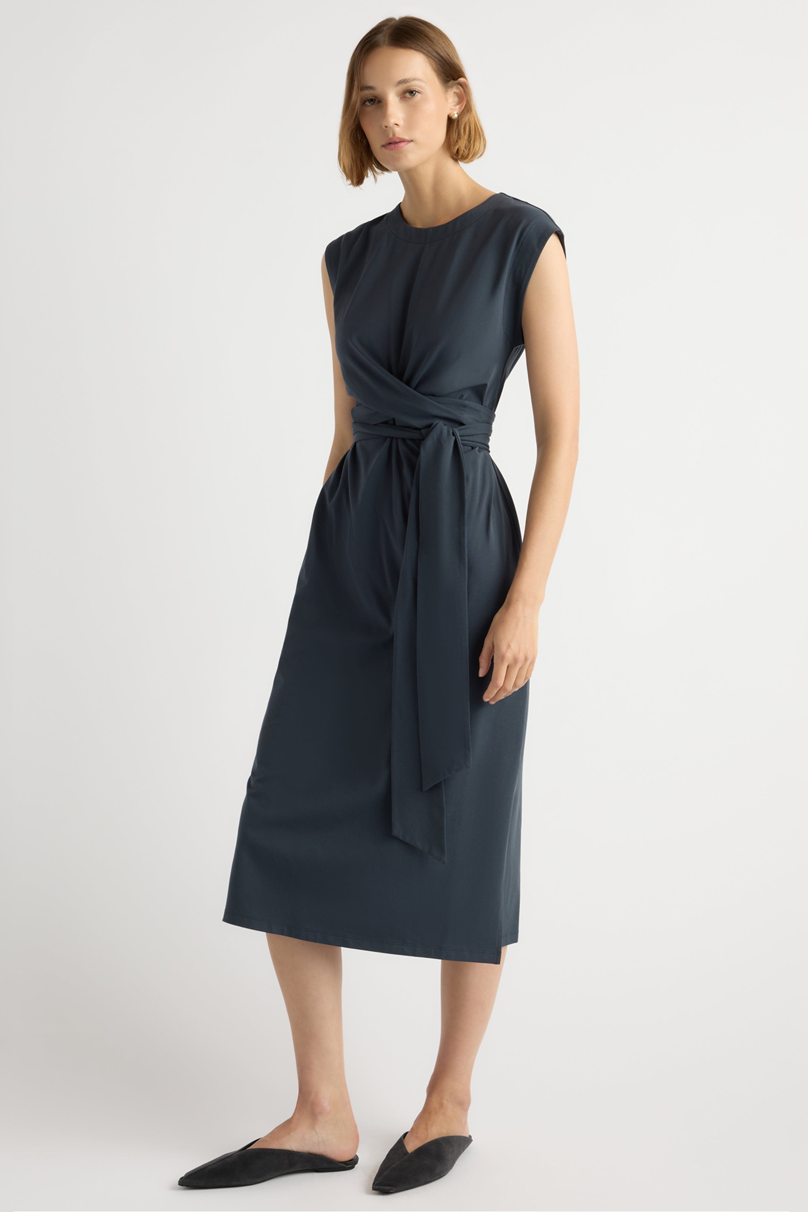 Fei Tie-Front Organic Cotton Dress