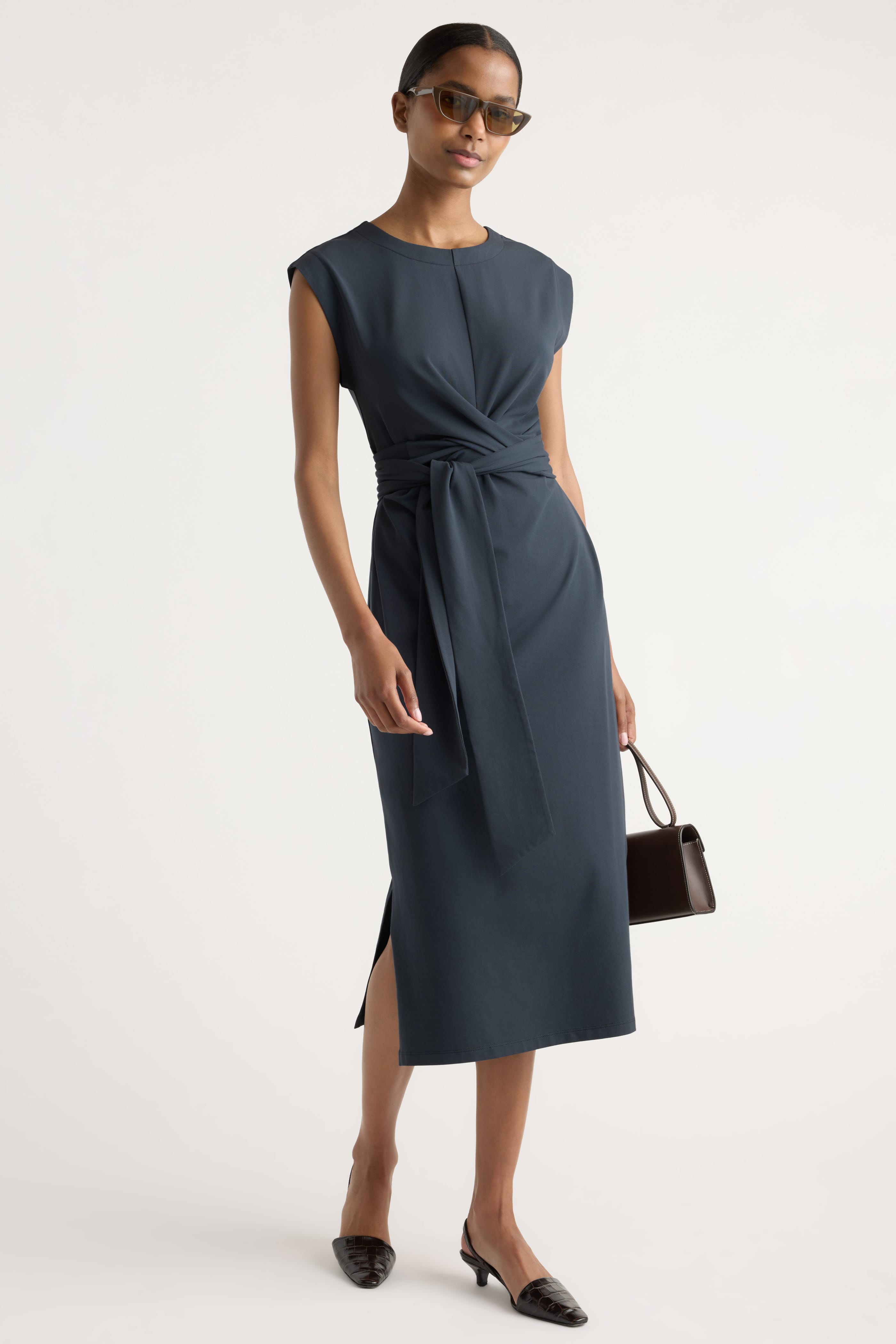 Fei Tie-Front Organic Cotton Dress