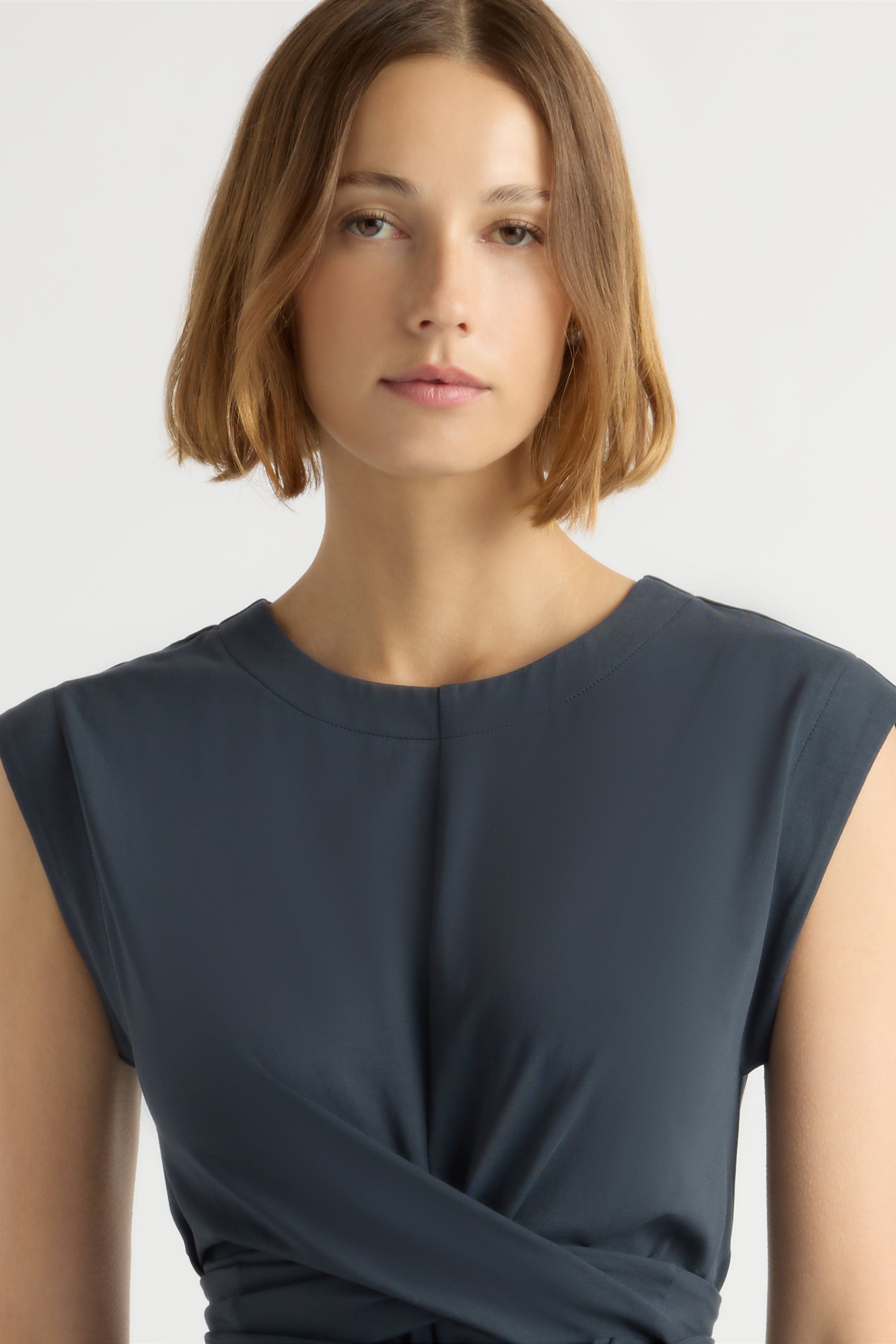 Fei Tie-Front Organic Cotton Dress