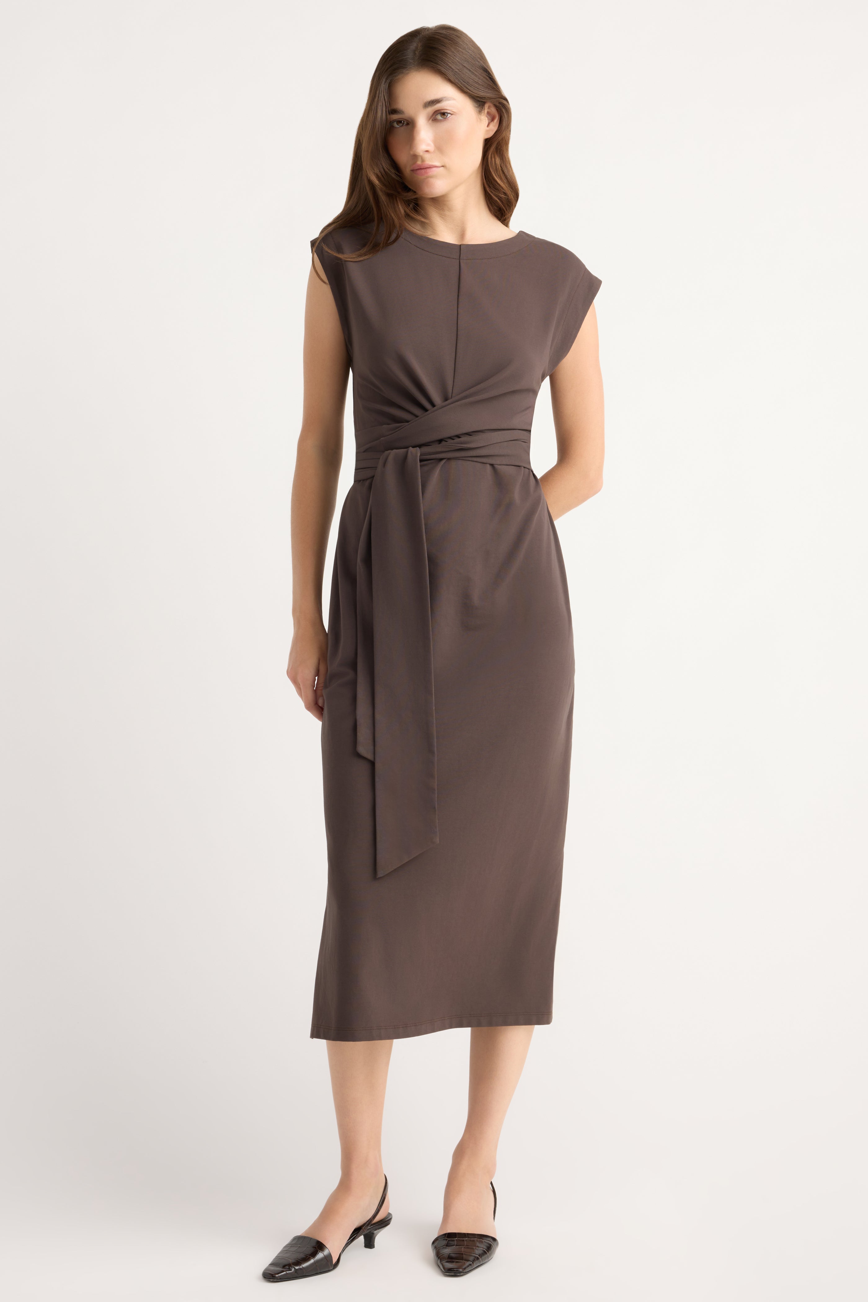 Fei Tie-Front Organic Cotton Dress