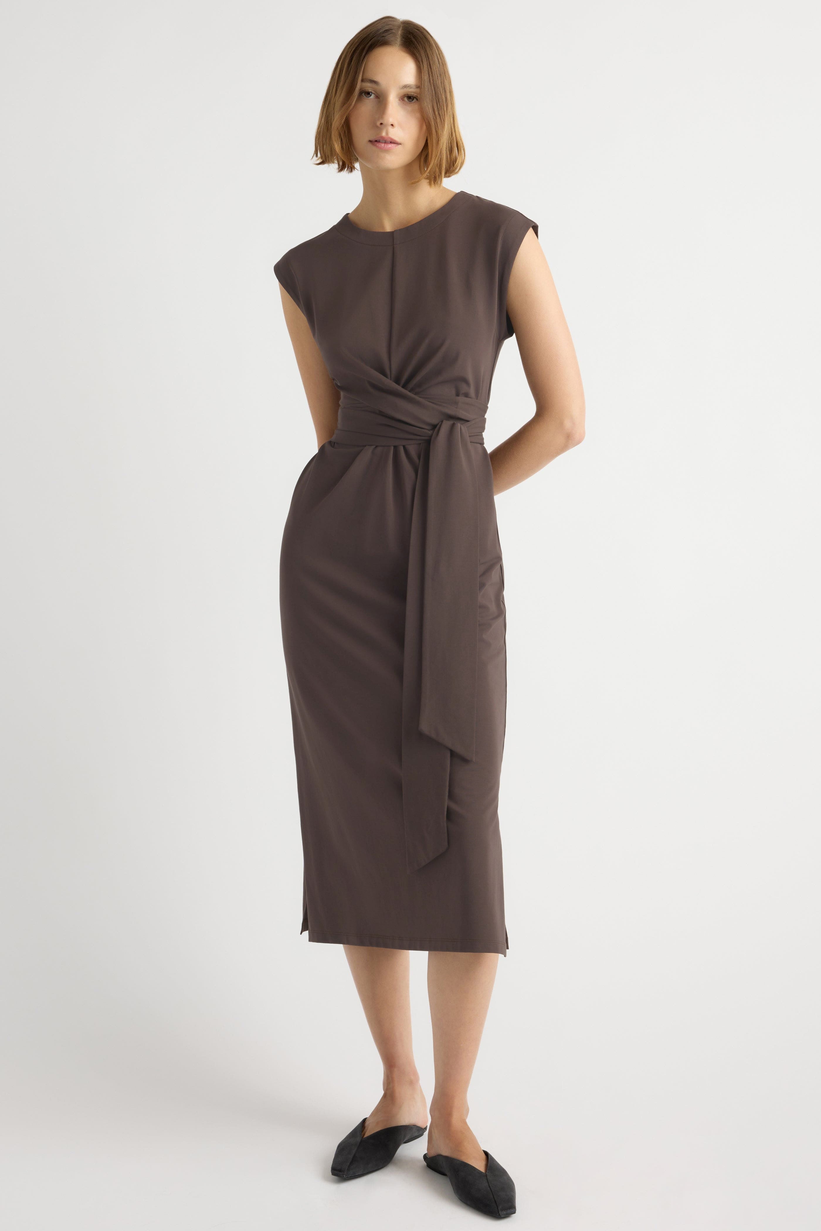 Fei Tie-Front Organic Cotton Dress