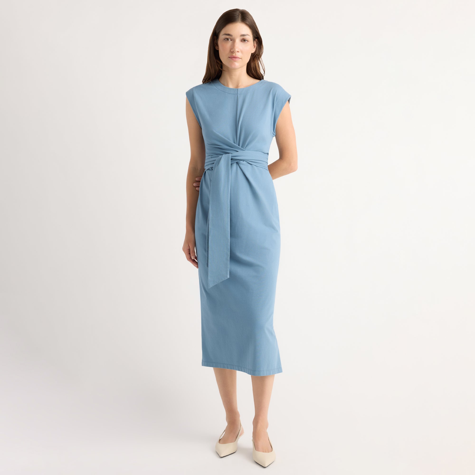Fei Tie-Front Organic Cotton Dress