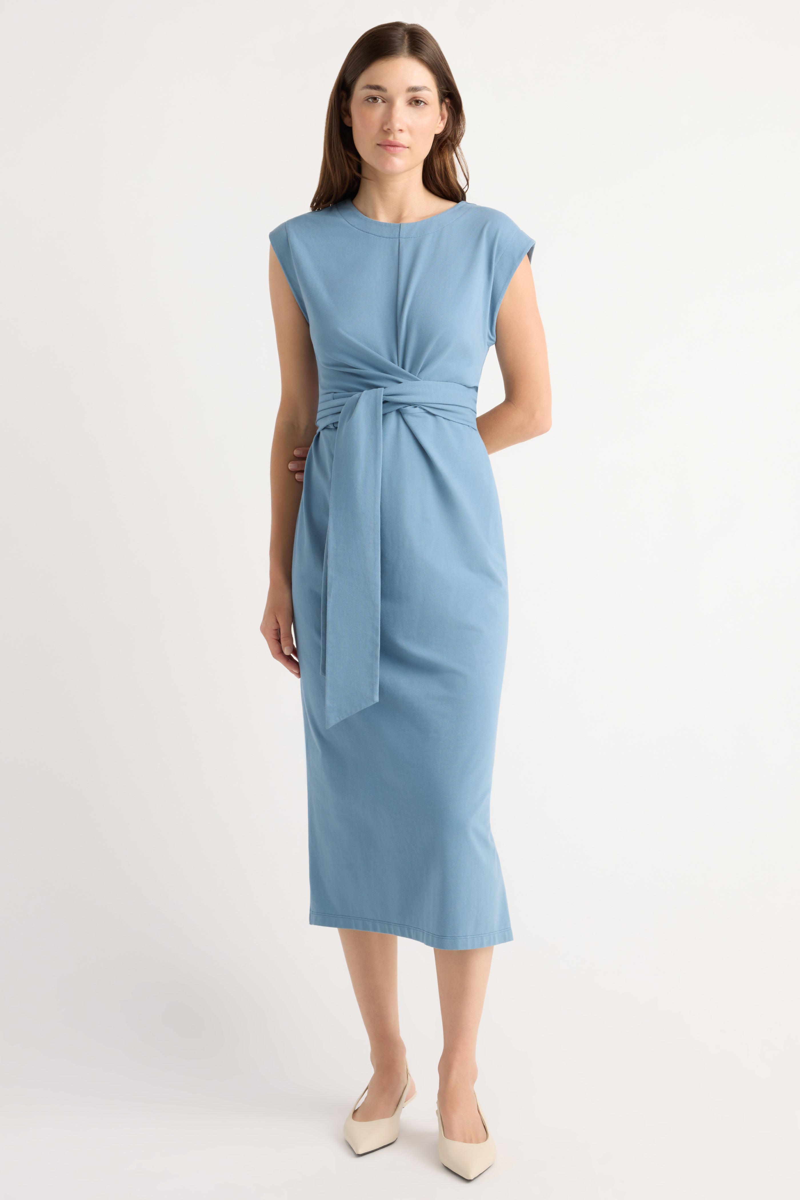 Fei Tie-Front Organic Cotton Dress