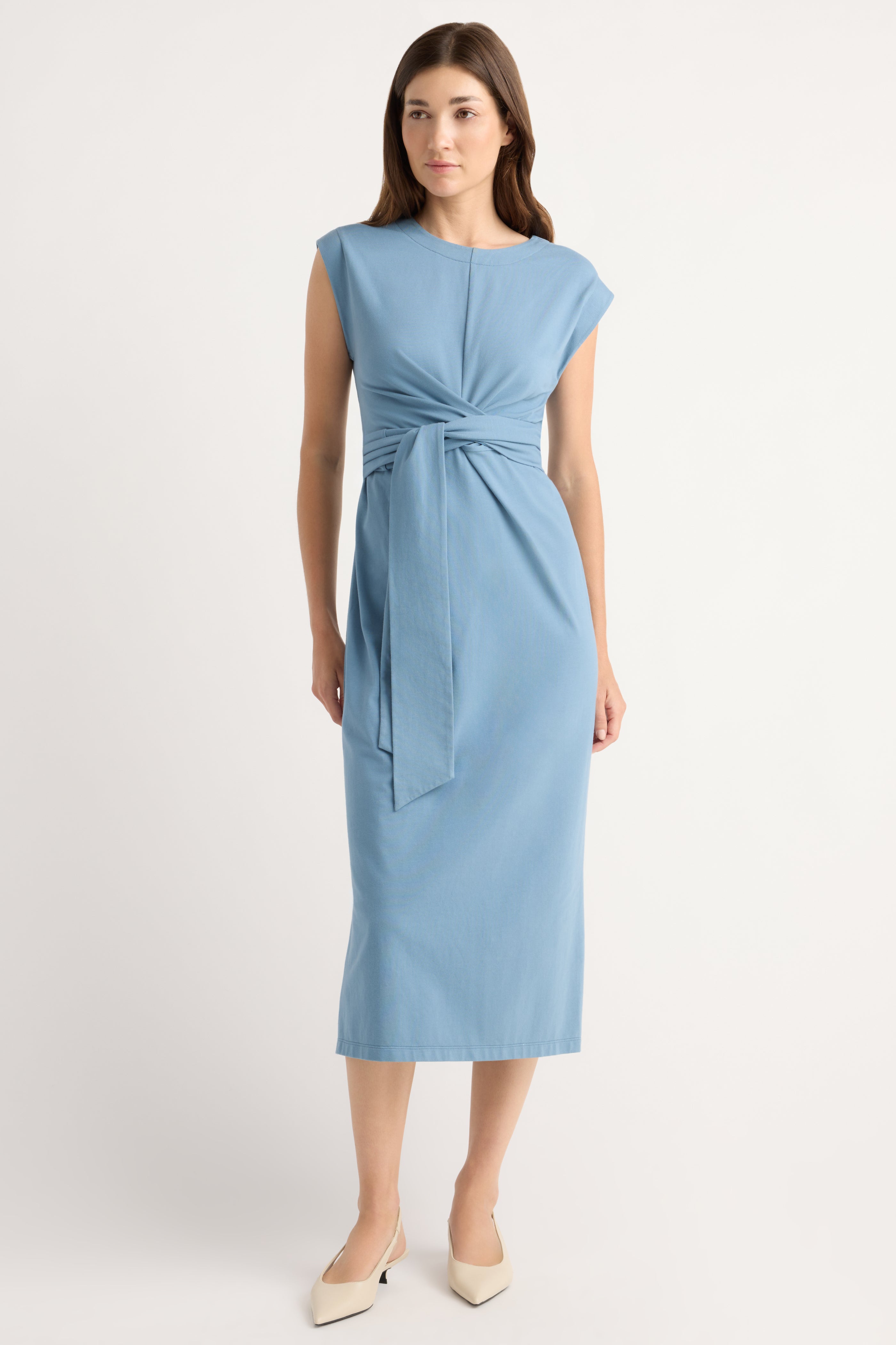 Fei Tie-Front Organic Cotton Dress