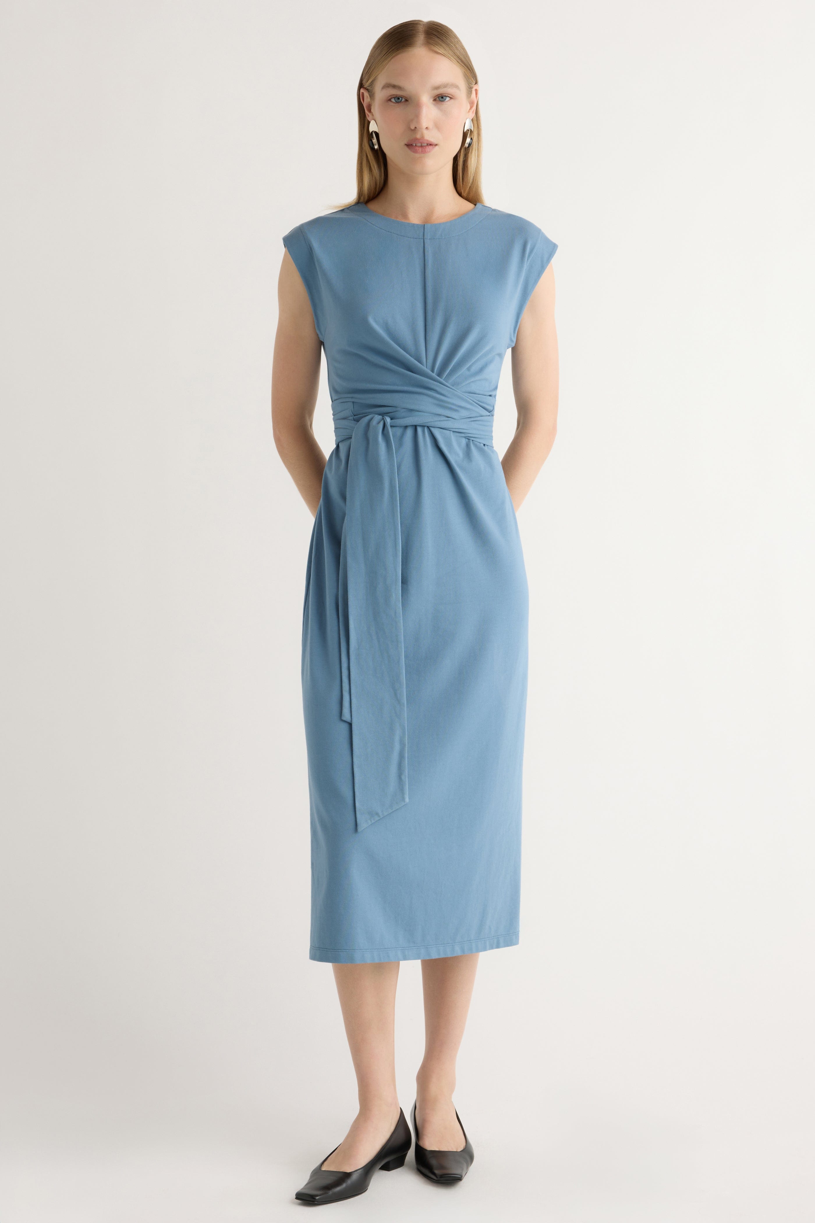 Fei Tie-Front Organic Cotton Dress