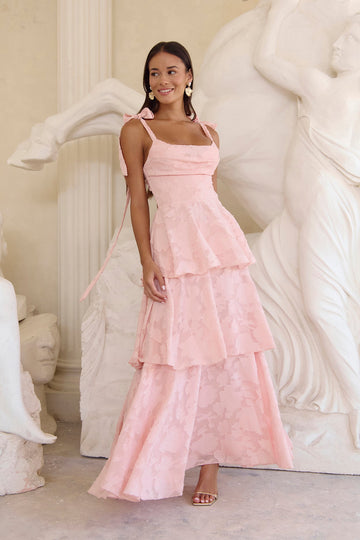 Meadow Of Dreams Maxi Dress Pink