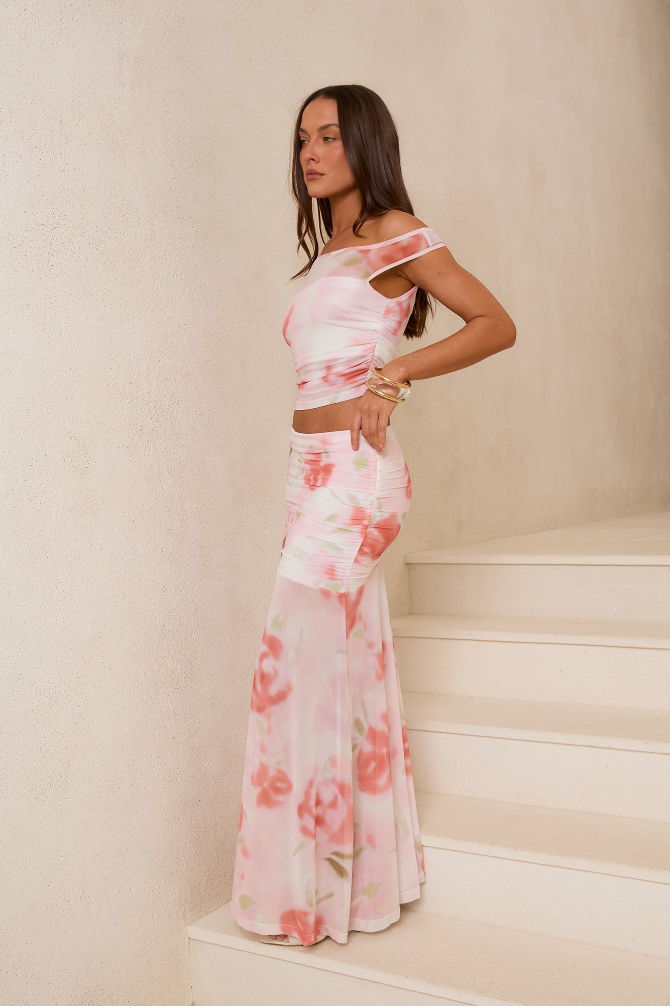 Rosebush Reverie Mesh Crop Top