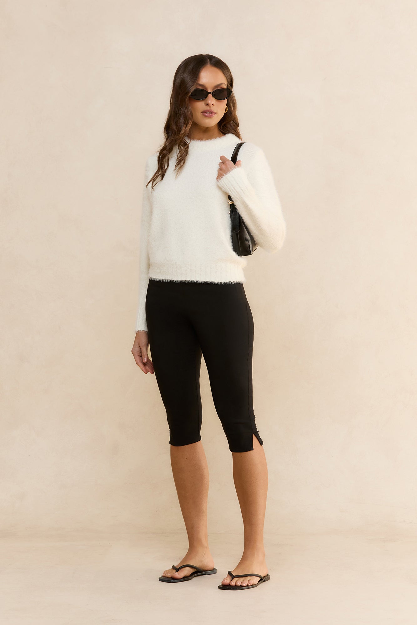 Cosy Moments Knit Sweater White