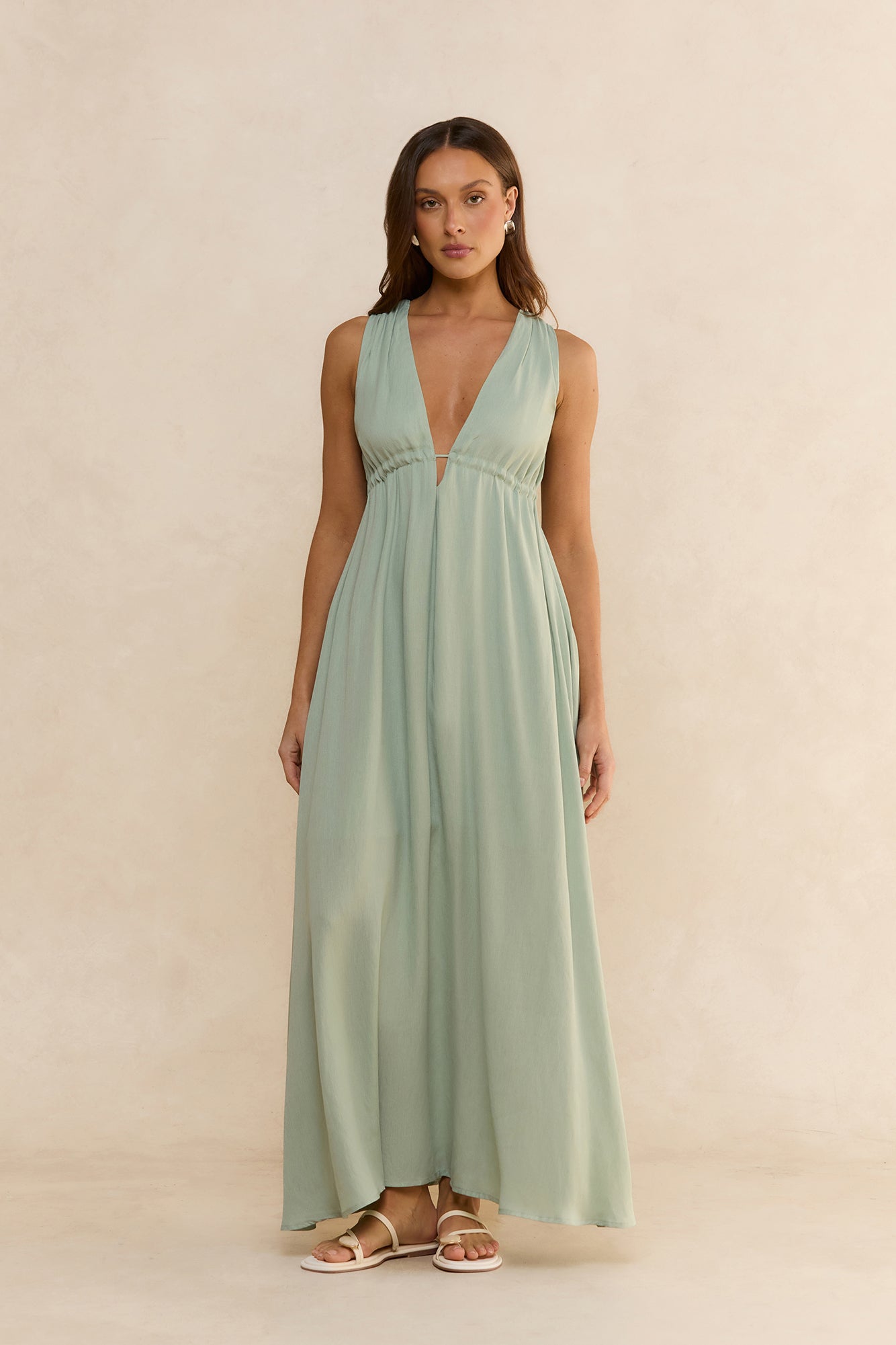 Safety Net Maxi Dress Sage