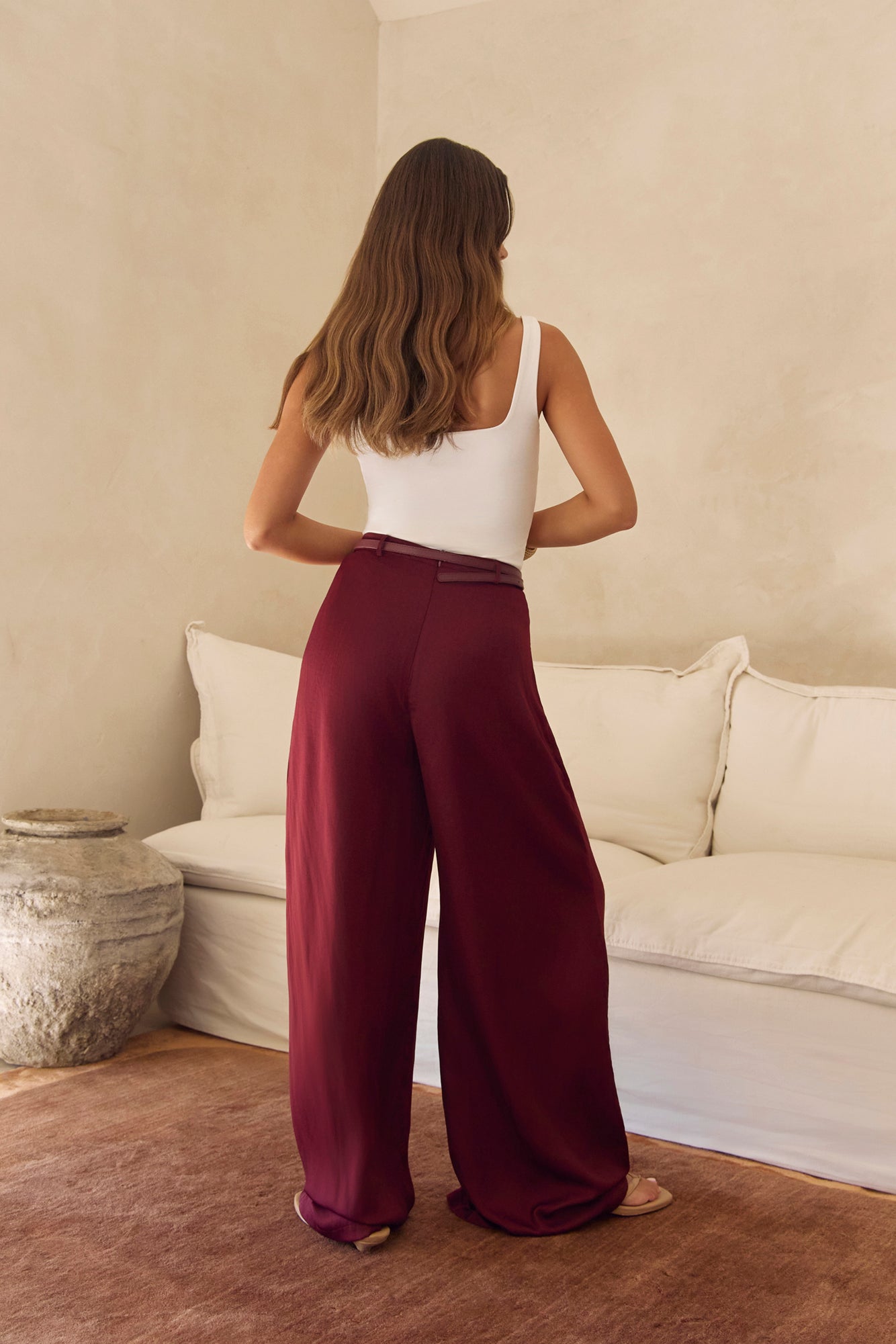 To Be Seen Pants Maroon