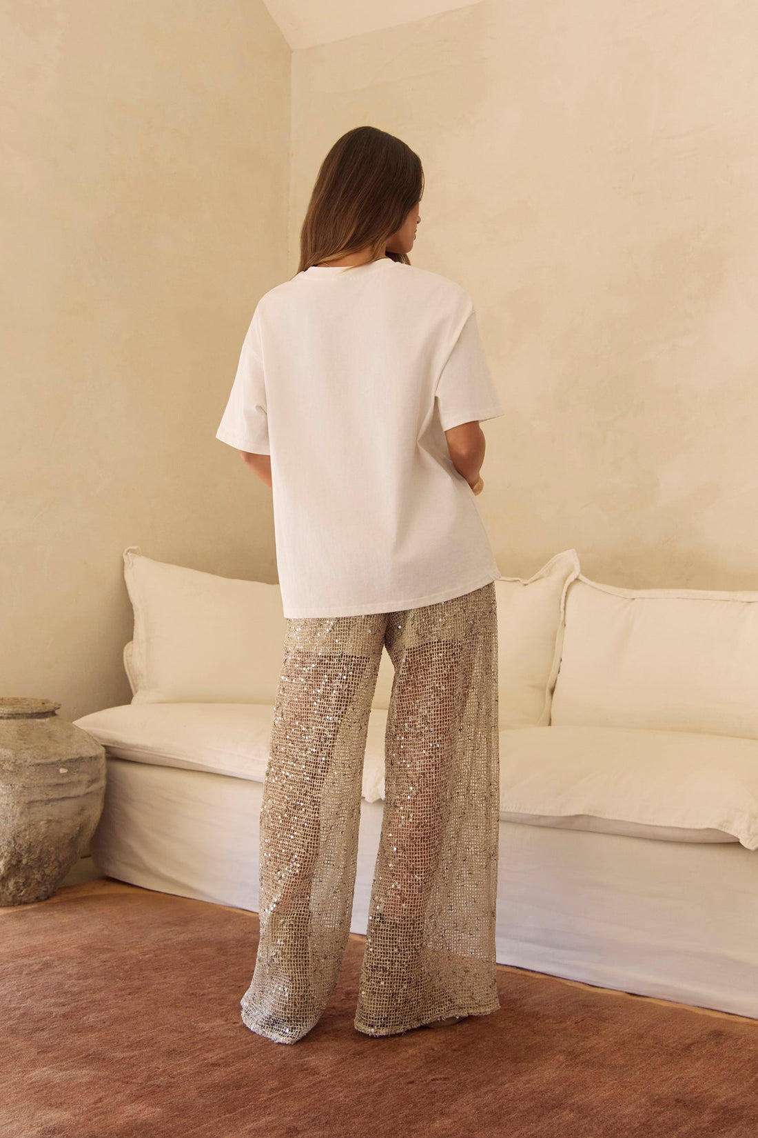 Sunlit Dancer Sequin Pants Gold