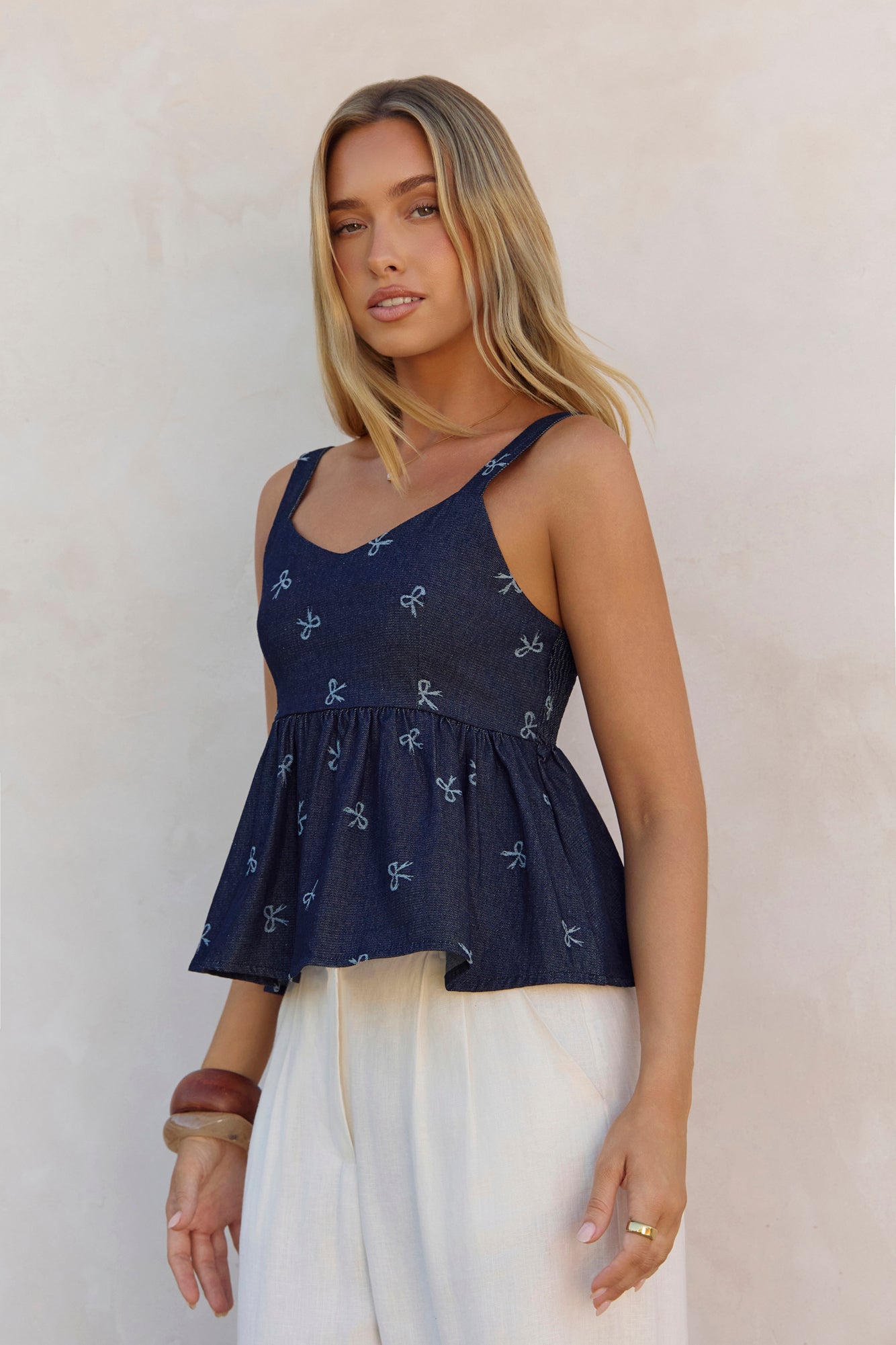Dainty Darling Top Blue