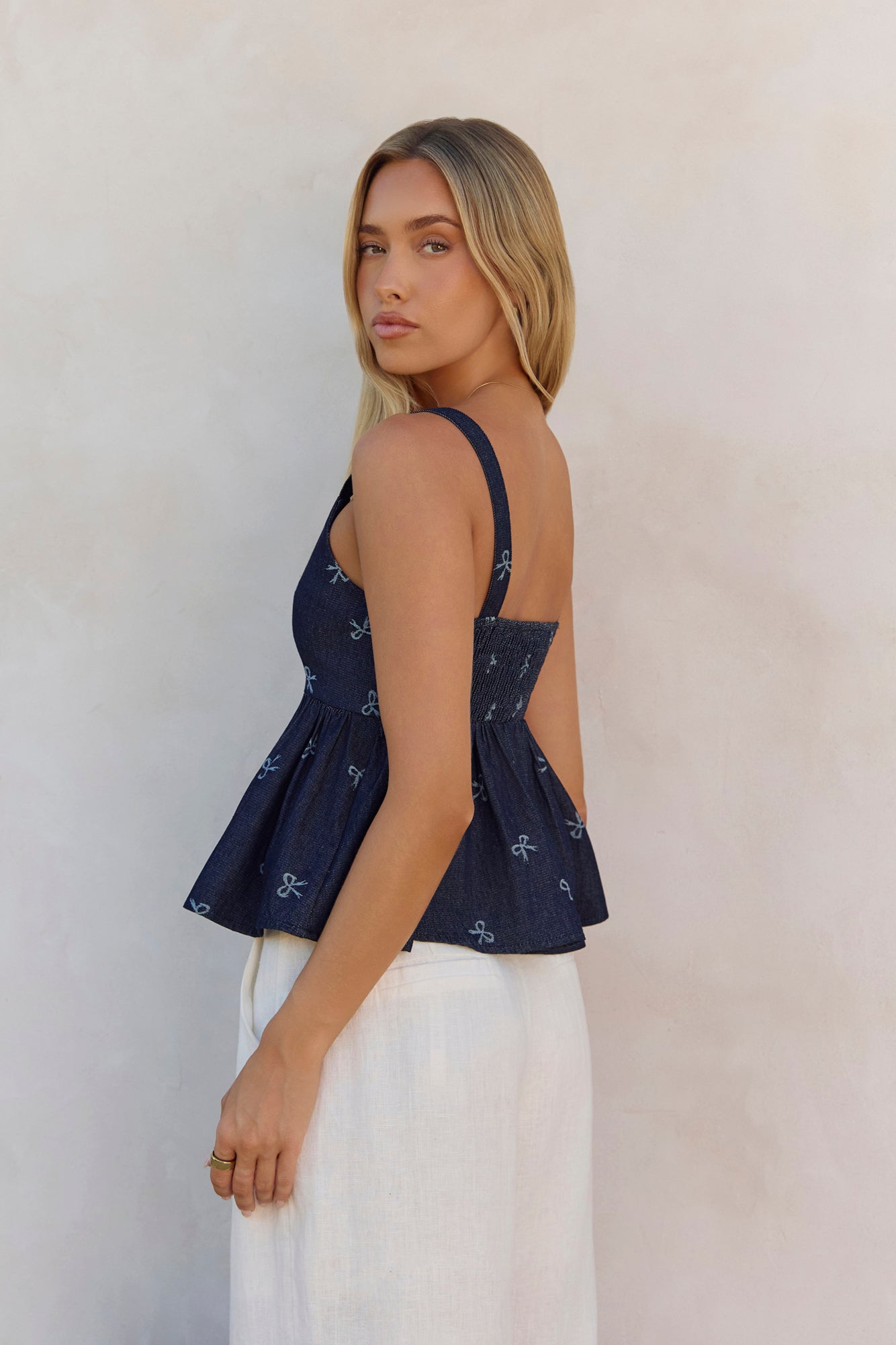 Dainty Darling Top Blue