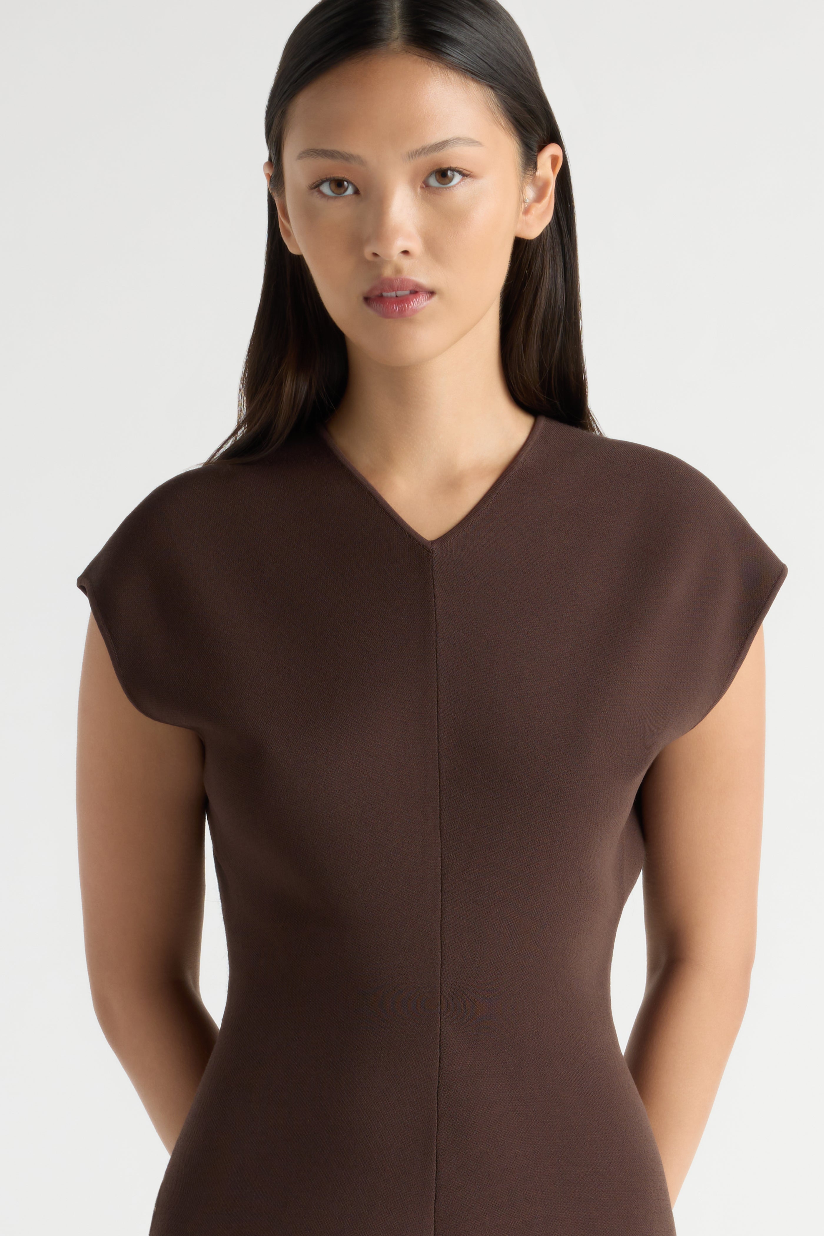 Frida V-Neck Sweater Dress