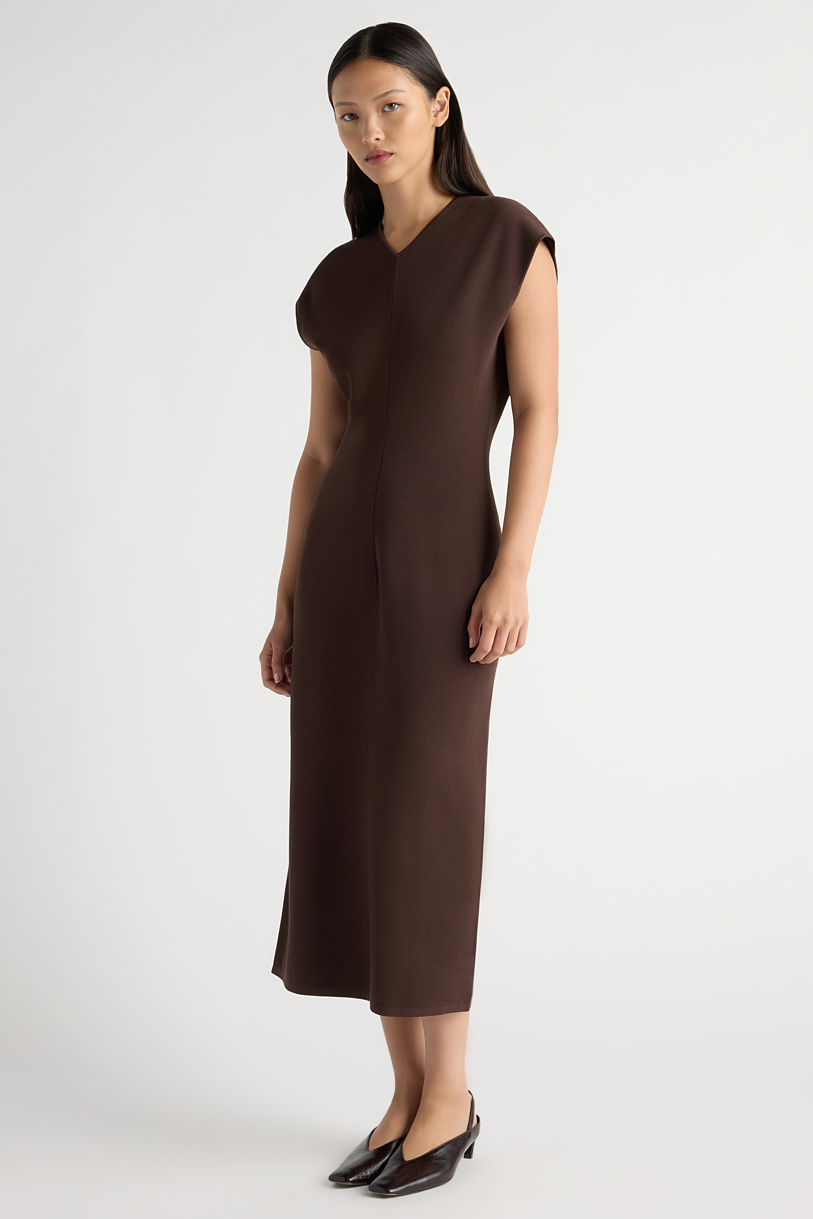 Frida V-Neck Sweater Dress