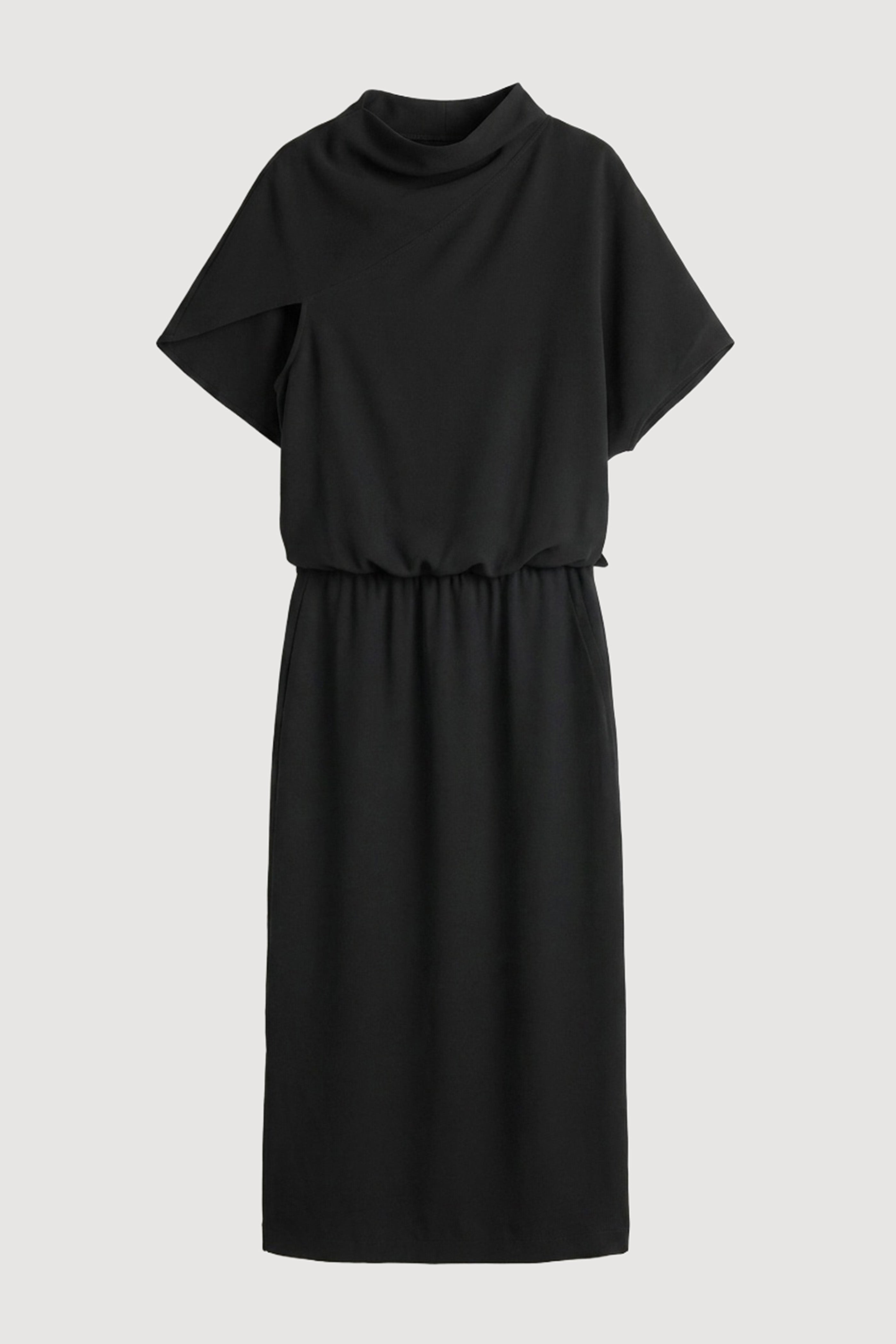 Gitte Asymmetric-Sleeve Dress