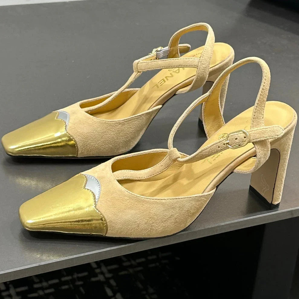Chanel 2026 Slingback Kitten Heels Pumps Leather Sheepskin 832520