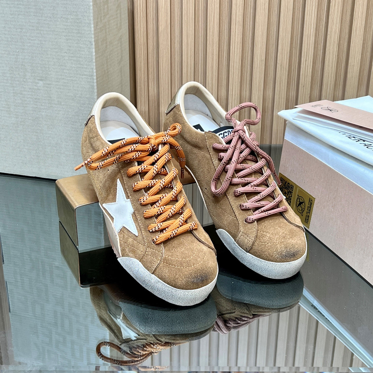 GGDB True-Star Sneaker Light Brown Suede 665959