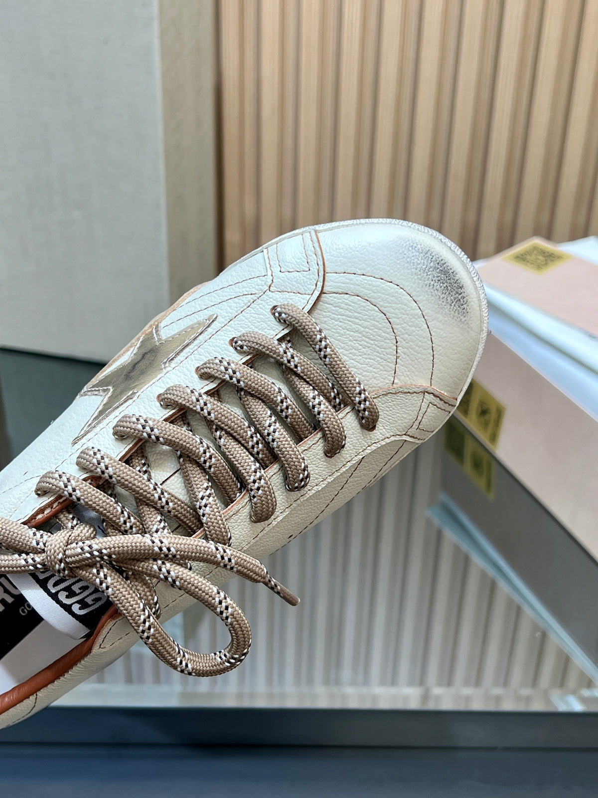 GGDB True-Star Sneaker Ivory Calfskin 665958