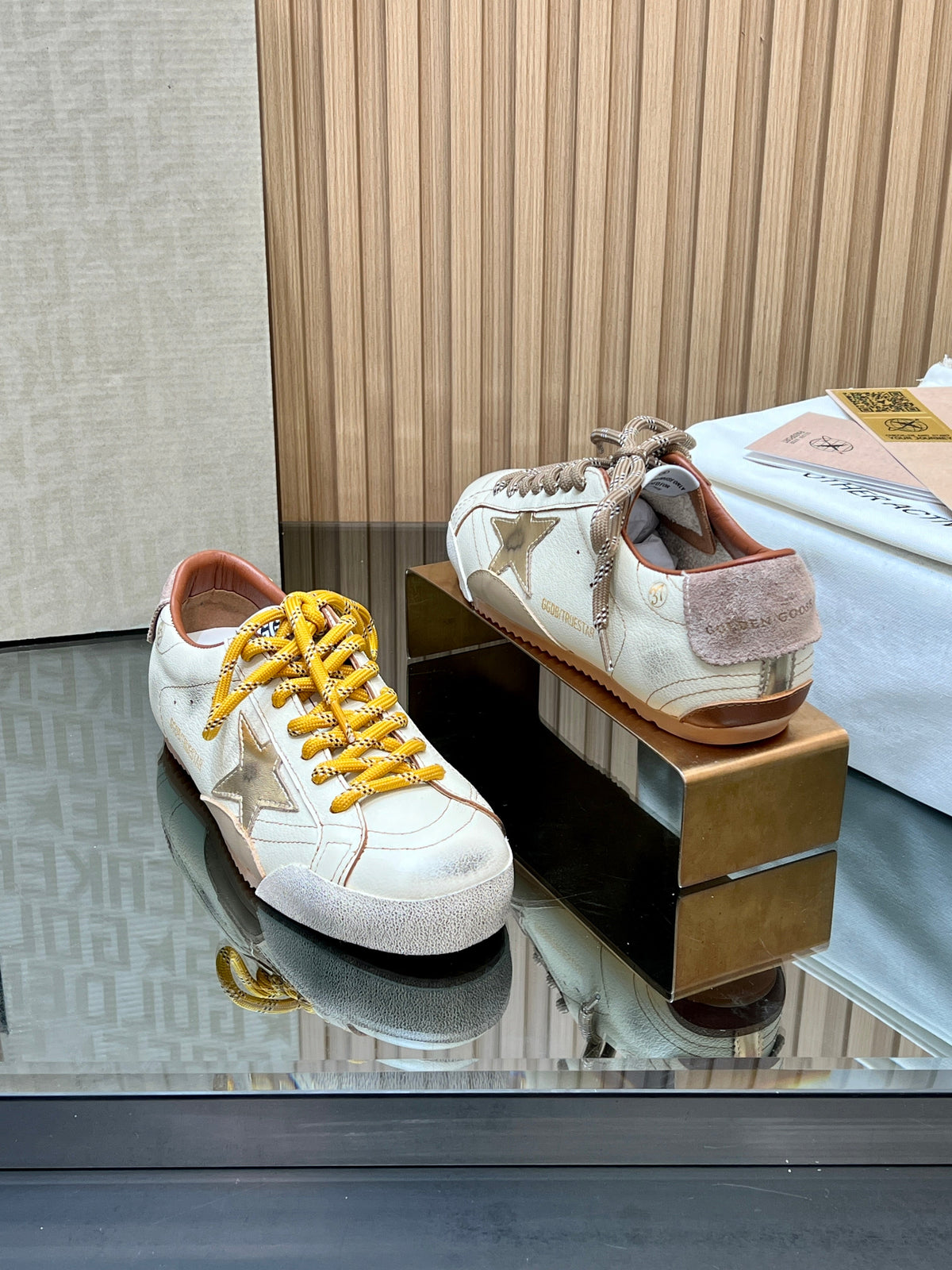 GGDB True-Star Sneaker Ivory Calfskin 665958