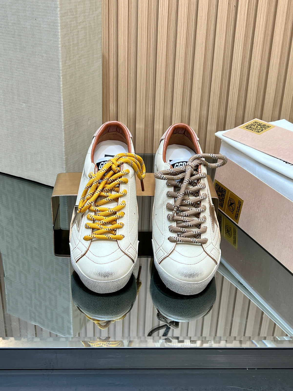 GGDB True-Star Sneaker Ivory Calfskin 665958