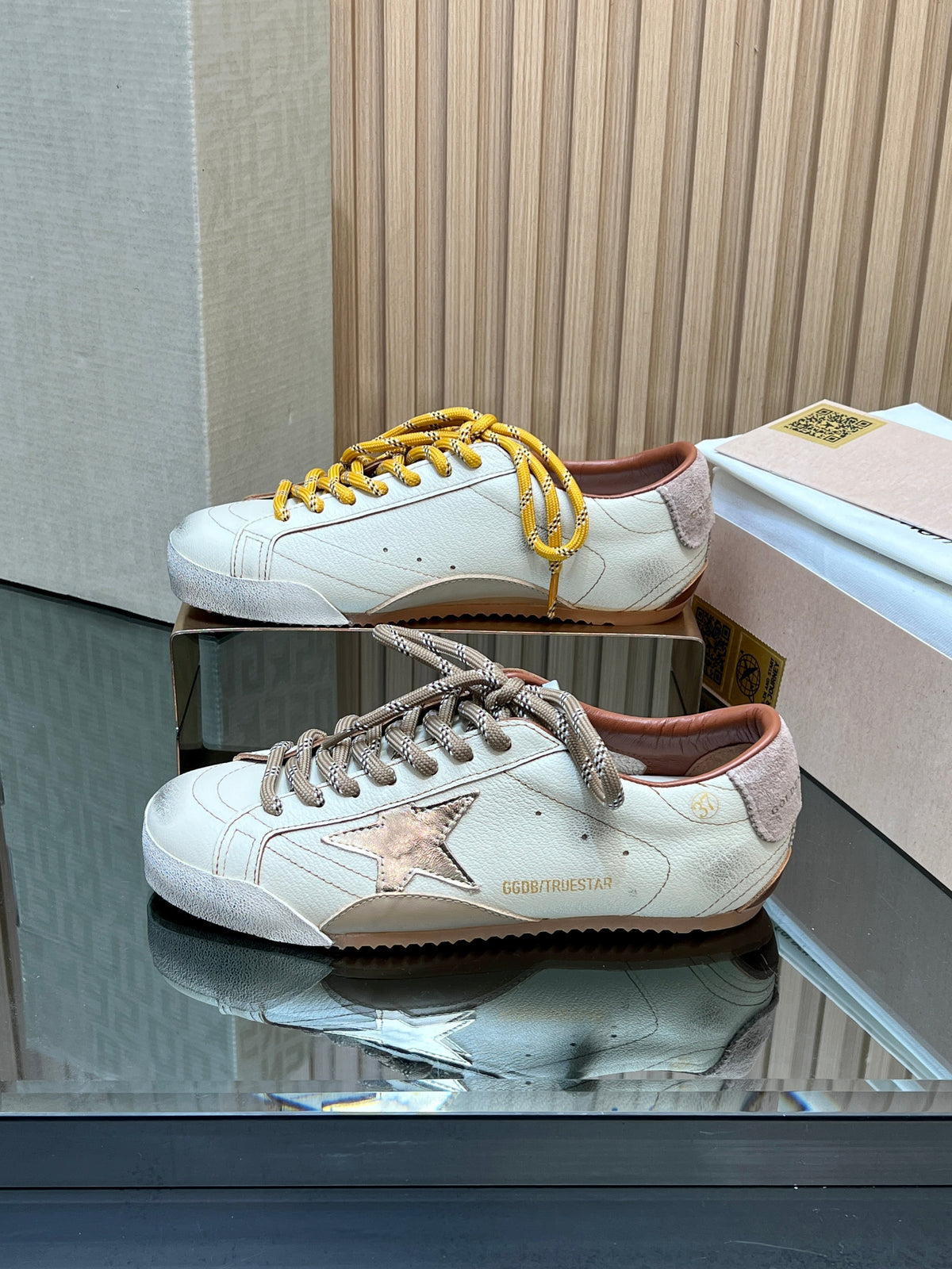 GGDB True-Star Sneaker Ivory Calfskin 665958