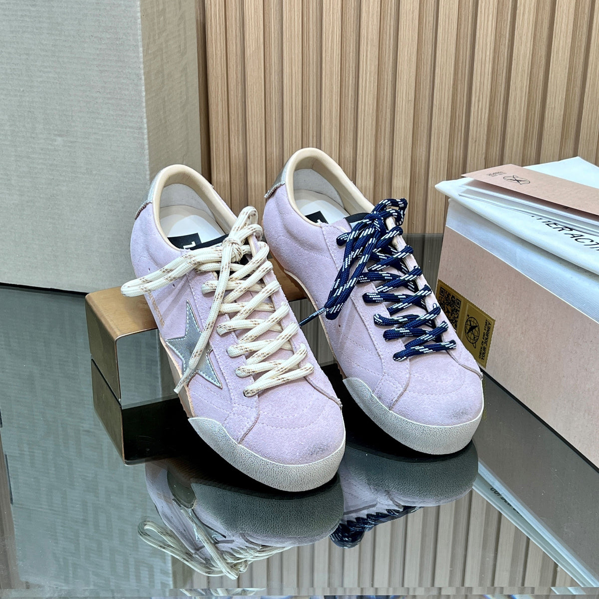 GGDB True-Star Sneaker Light Pink Suede 665960