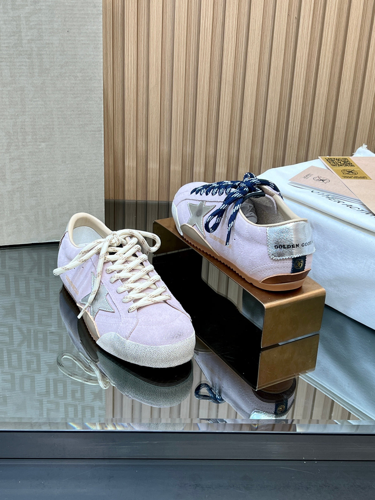 GGDB True-Star Sneaker Light Pink Suede 665960