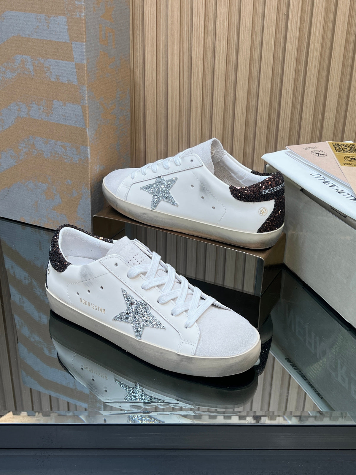 GGDB True-Star Sneaker White Suede Leather 665957
