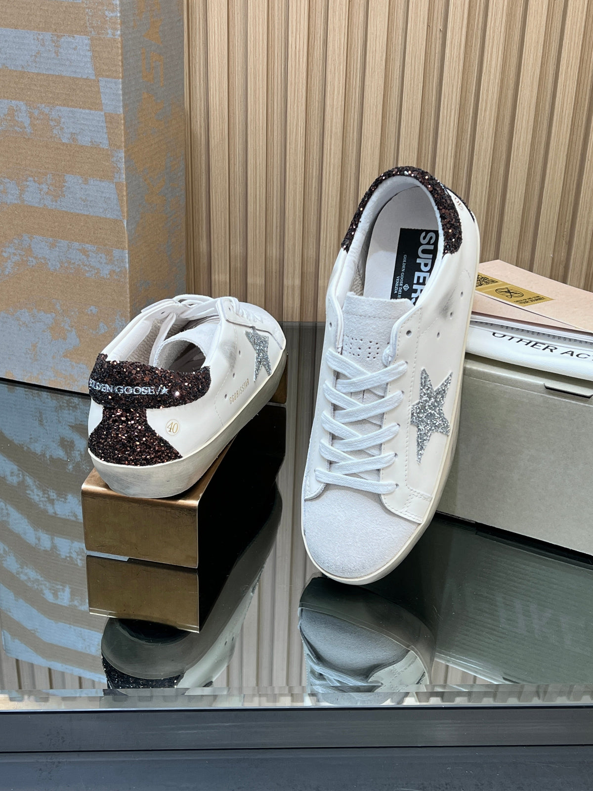 GGDB True-Star Sneaker White Suede Leather 665957