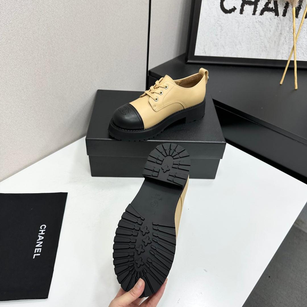 CC 26s Derby Loafer Black Beige Cowhide 925709