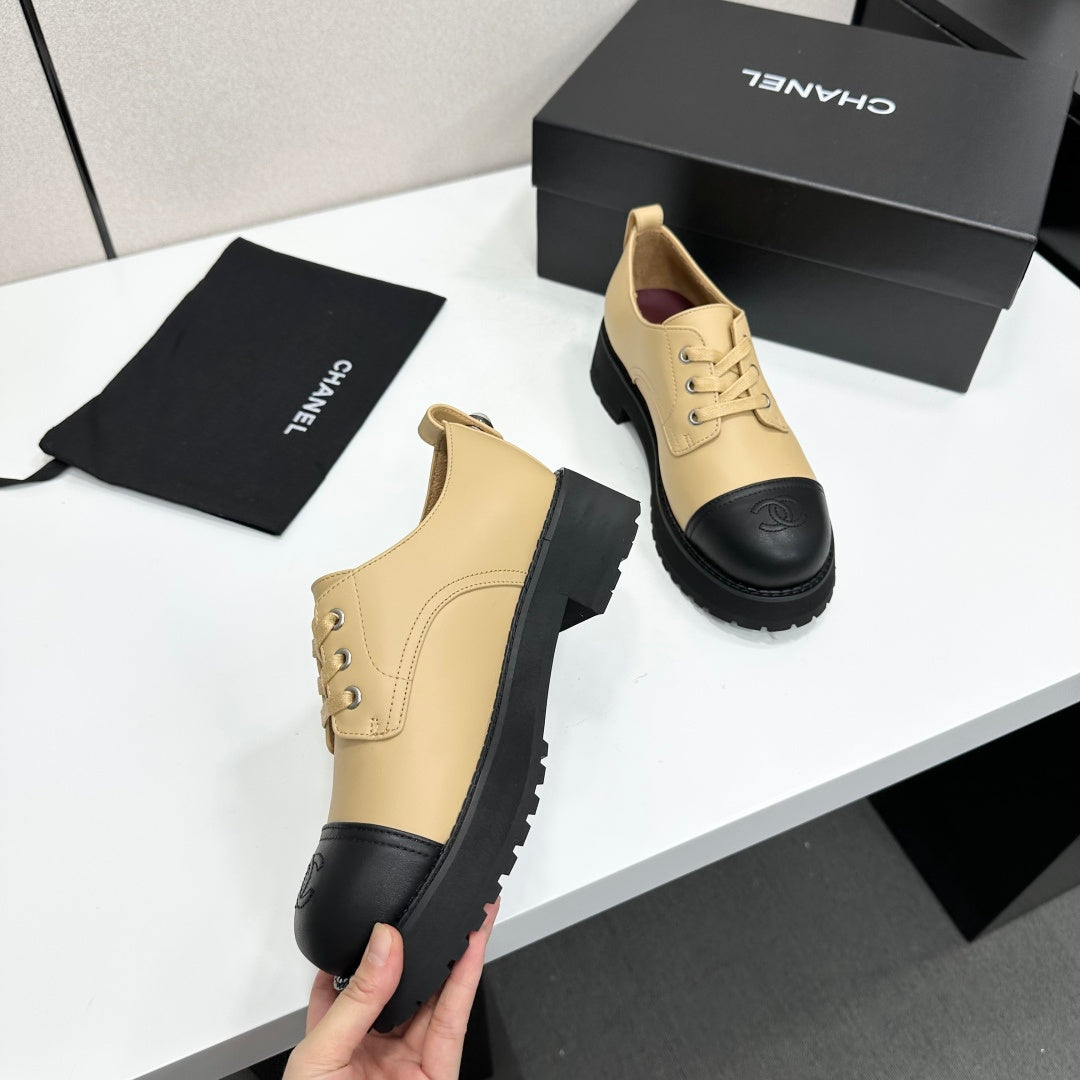 CC 26s Derby Loafer Black Beige Cowhide 925709