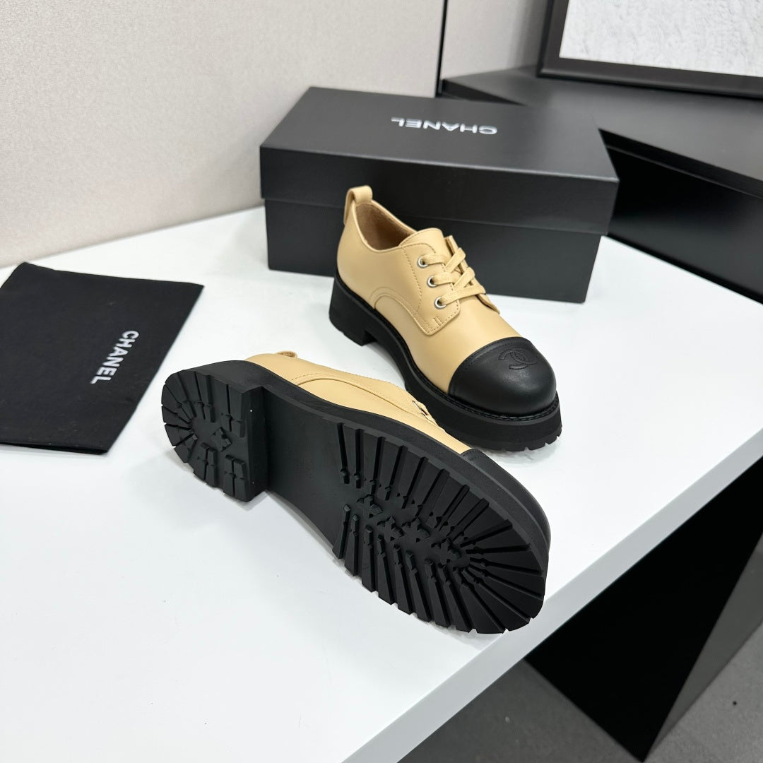 CC 26s Derby Loafer Black Beige Cowhide 925709