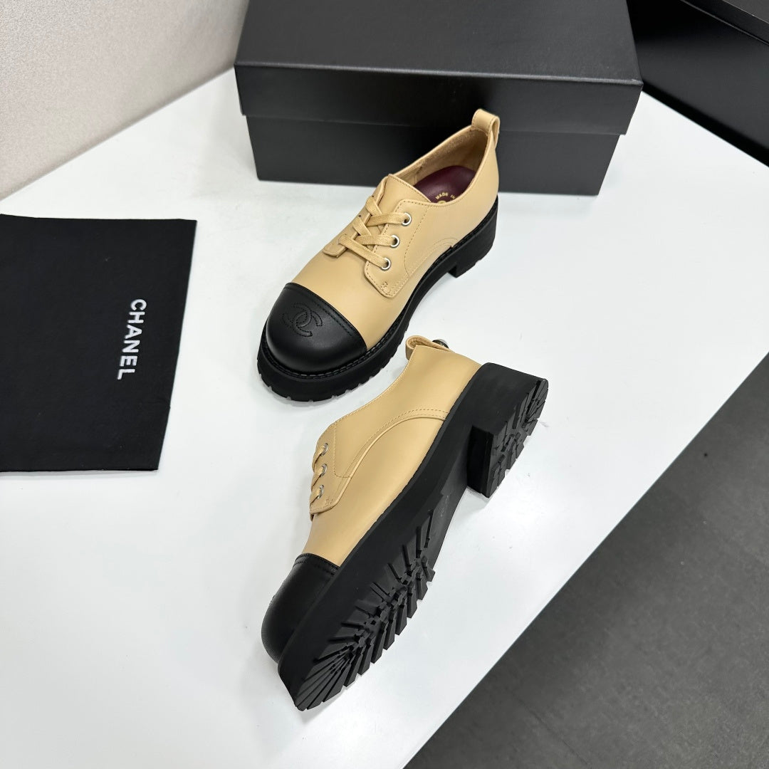 CC 26s Derby Loafer Black Beige Cowhide 925709