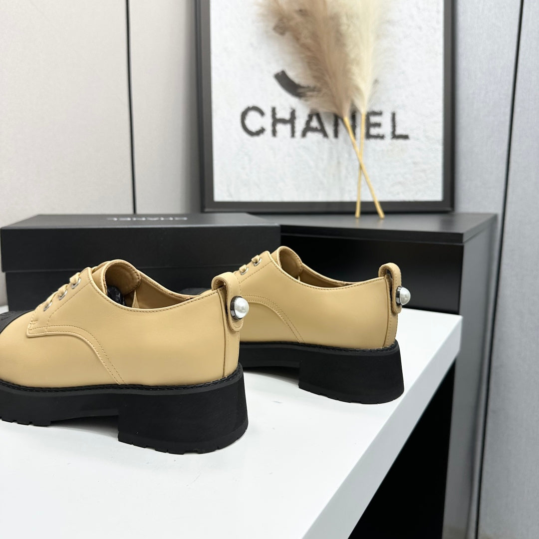 CC 26s Derby Loafer Black Beige Cowhide 925709