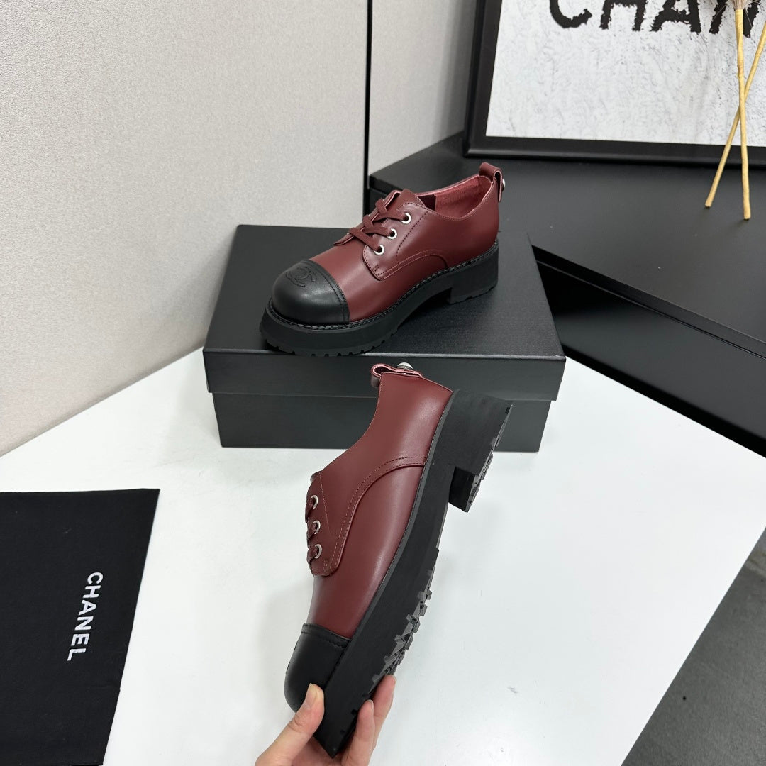 CC 26s Derby Loafer Black Burgundy Cowhide 925710