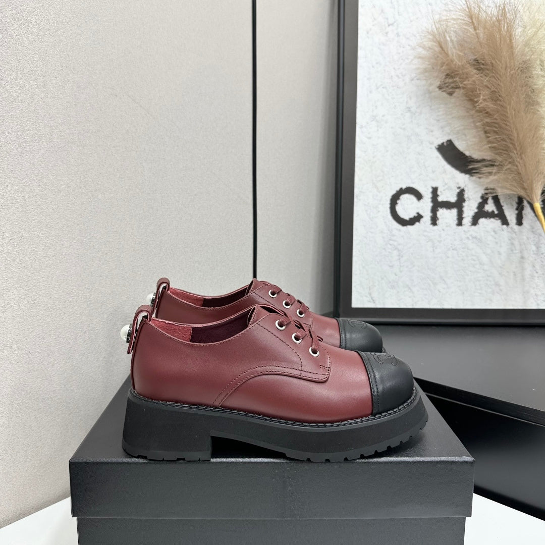 CC 26s Derby Loafer Black Burgundy Cowhide 925710
