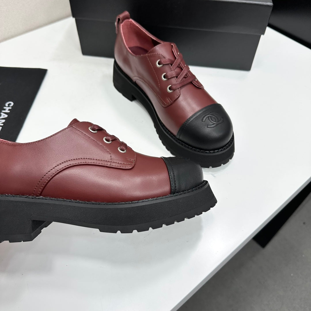 CC 26s Derby Loafer Black Burgundy Cowhide 925710
