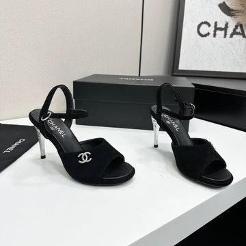 CC 26s Heeled Sandals Black Suede 925712