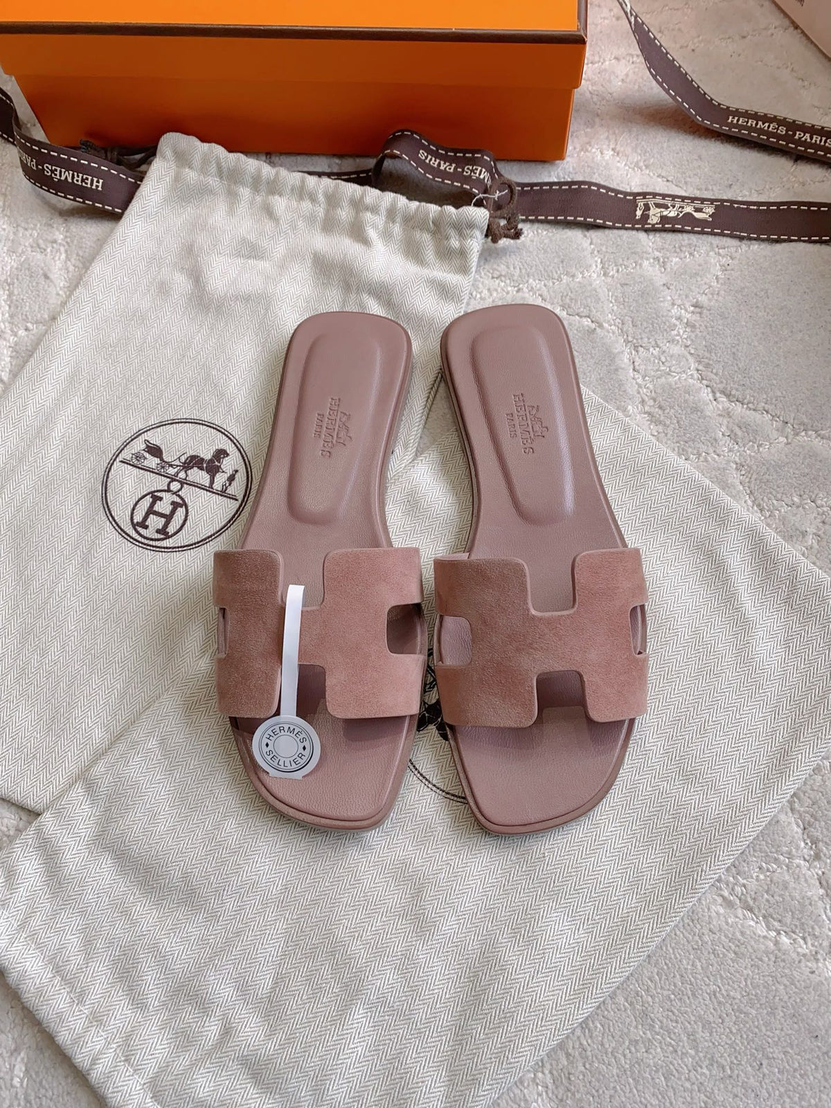 HM 26s Oran Sandal Rosy Brown Suede 724289