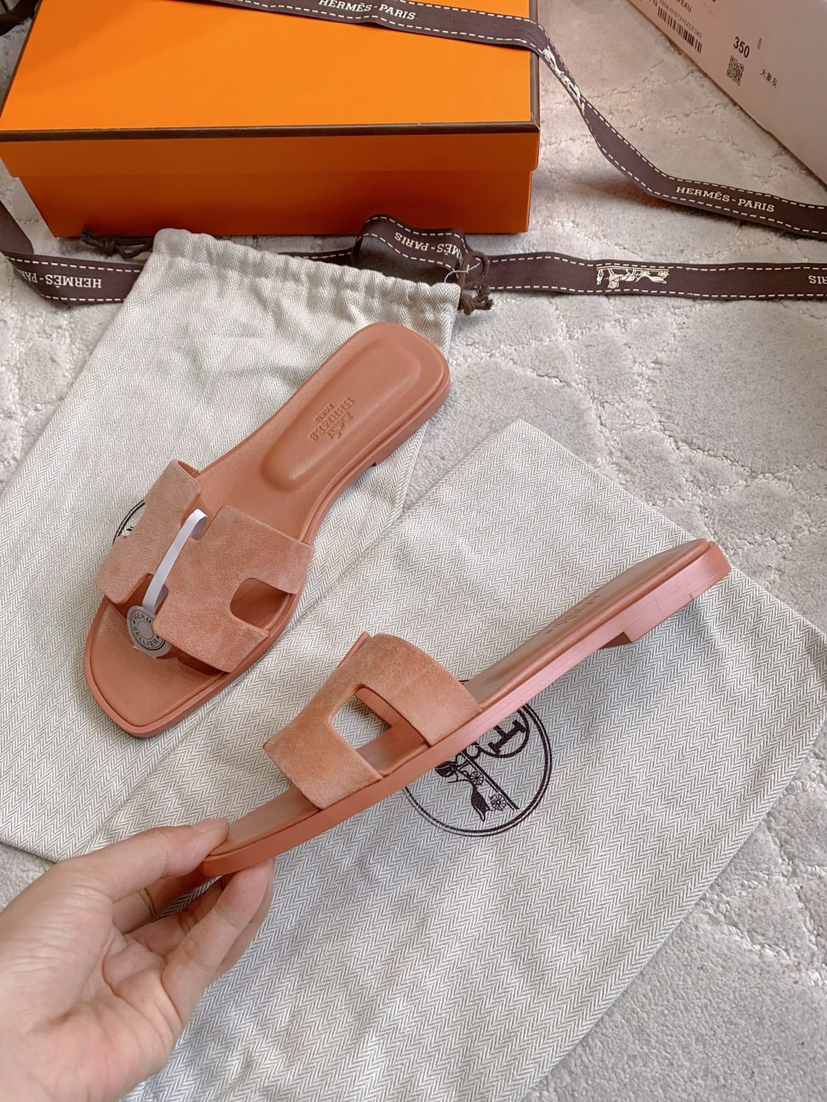 HM 26s Oran Sandal Argyle Rose Suede 724290