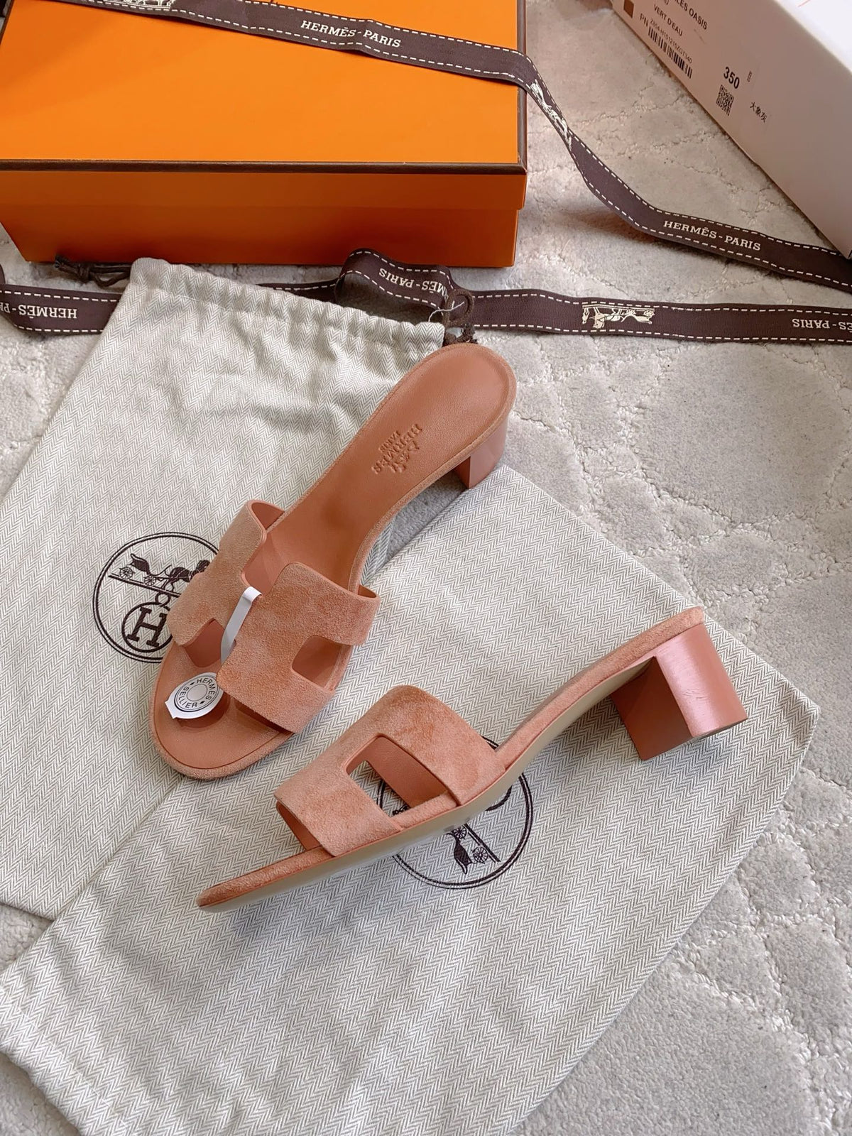 HM 26s Oran Sandal Argyle Rose Suede 724290