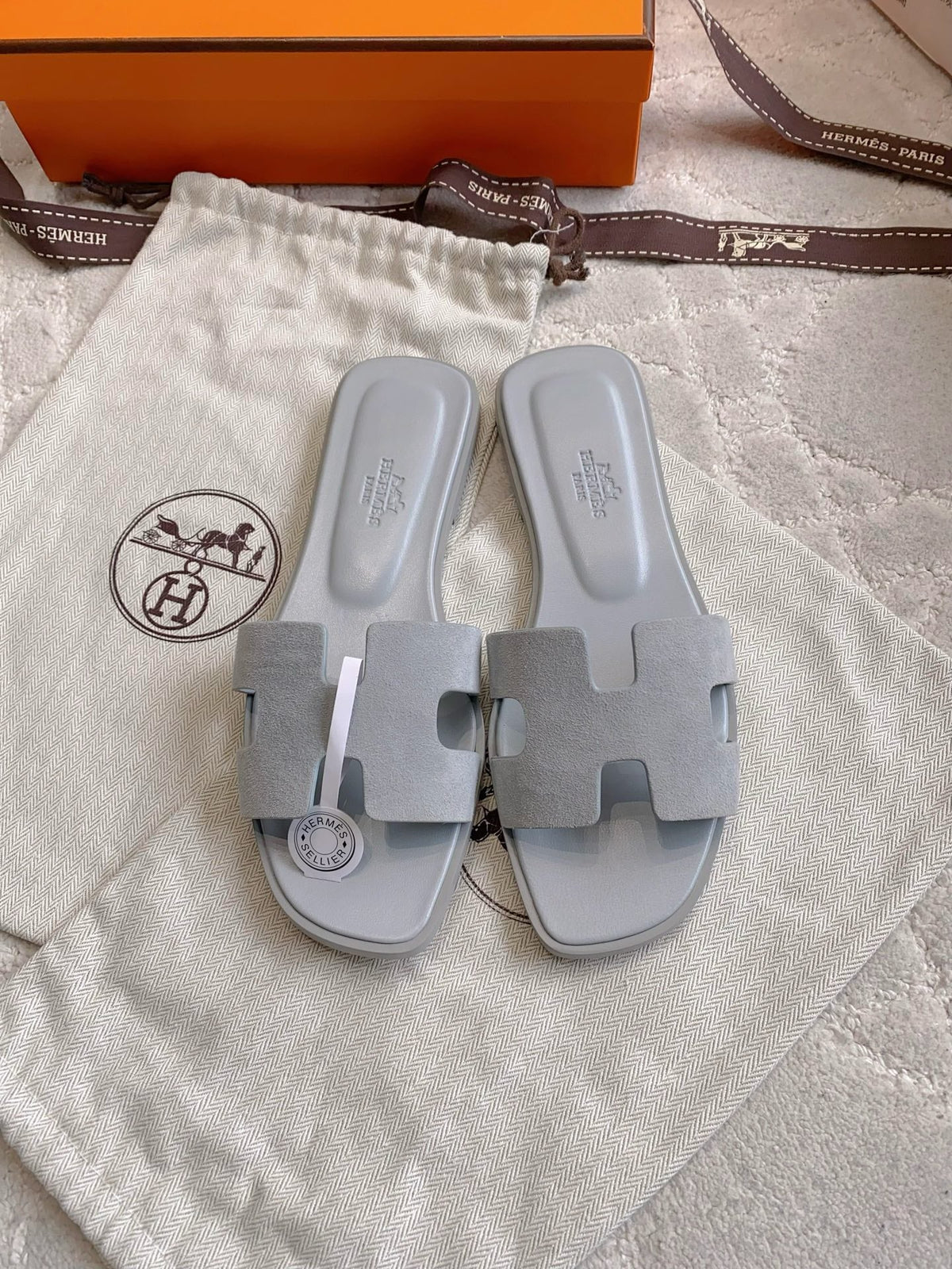 HM 26s Oran Sandal Grey Suede 724293