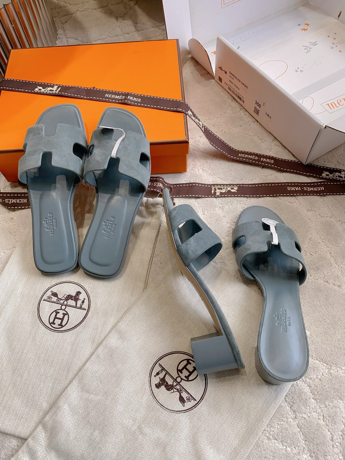 HM 26s Oran Sandal Dark Grey Suede 724292