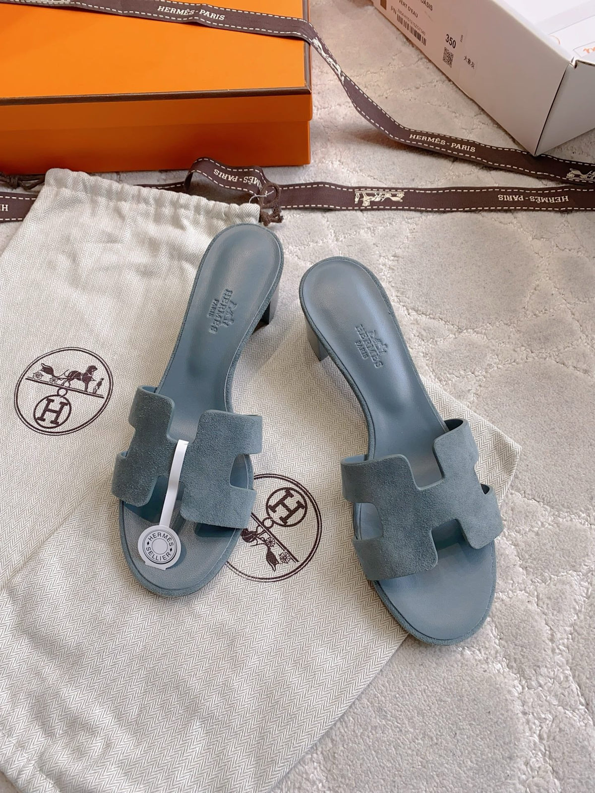 HM 26s Oran Sandal Dark Grey Suede 724292