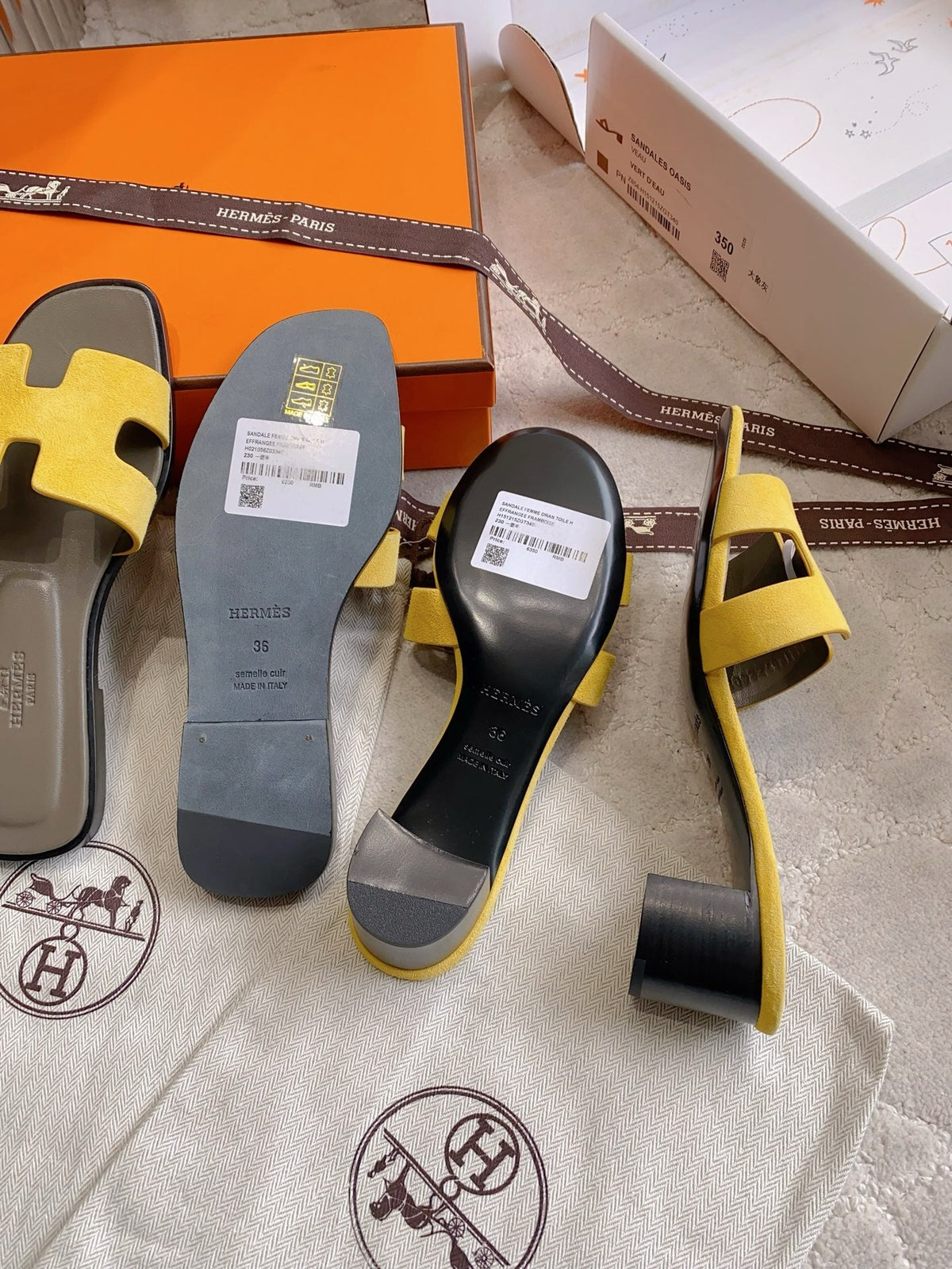 HM 26s Oran Sandal Yellow Suede 724291