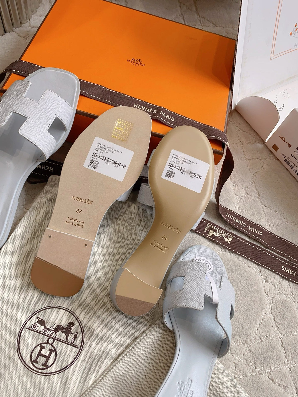HM 26s Oran Sandal Cloudy Blue Espom Goatskin 724275