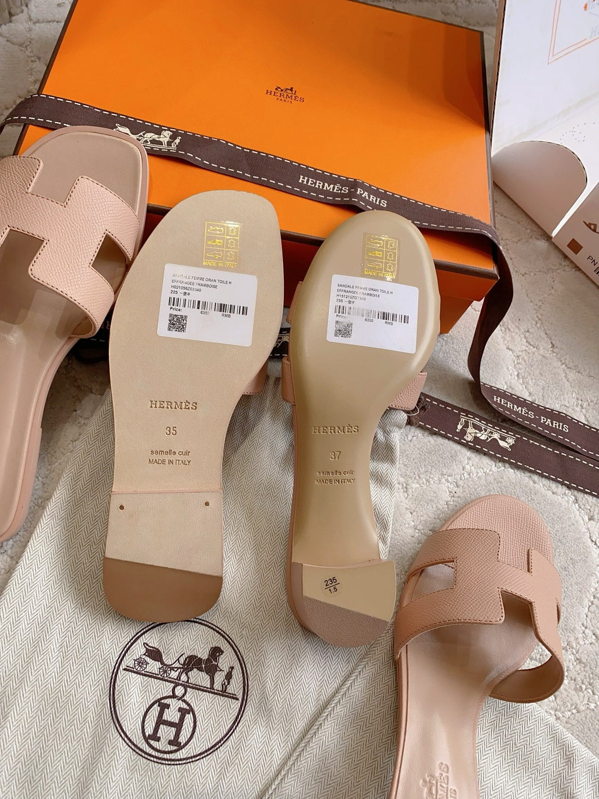 HM 26s Oran Sandal Dusty Peach Espom Goatskin 724272