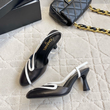 CC Métiers d'art 2026 Slingback 7.5cm Black Lambskin 808100