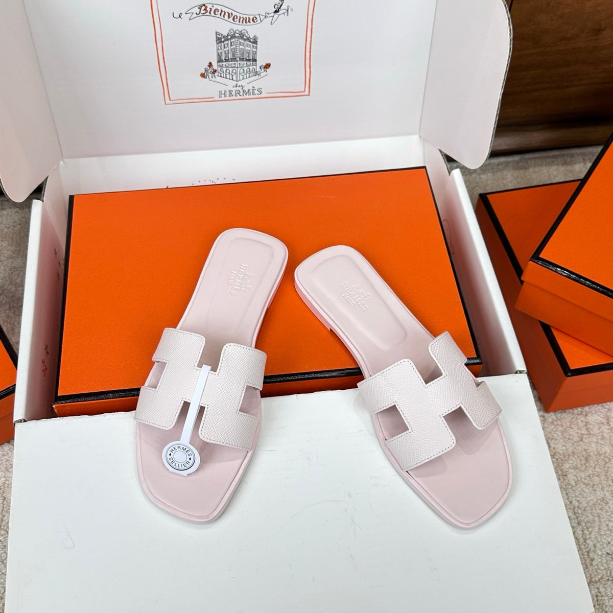 HM Oran Sandal Muted Pink Espom Sheepskin 802481